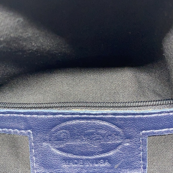 Onna Ehrlich navy blue handbag made in the USA - Picture 5 of 10